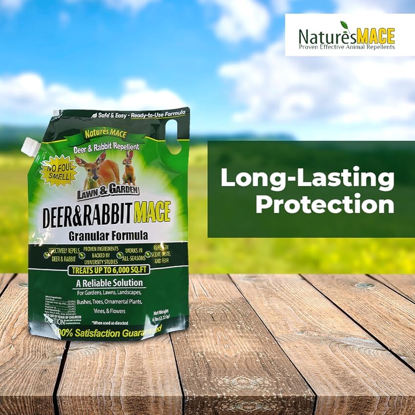 Nature's MACE Deer & Rabbit Repellent 75 lb Granules - size: 75 Pound (Pack of 1)