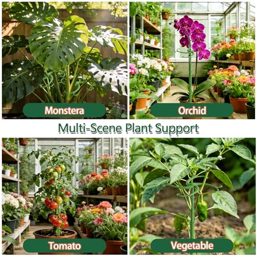 Telescoping Plant Stakes,3Pack 17.3to42.3IN Adjustable MonsteraPlantSupport - size: 42.3 IN 3 PCS