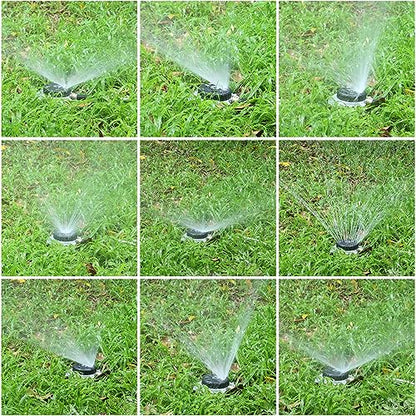 STYDDI Turret Pattern Sprinkler on Metal Base, 9-Pattern Lawn Sprinkler - size: 9-Pattern