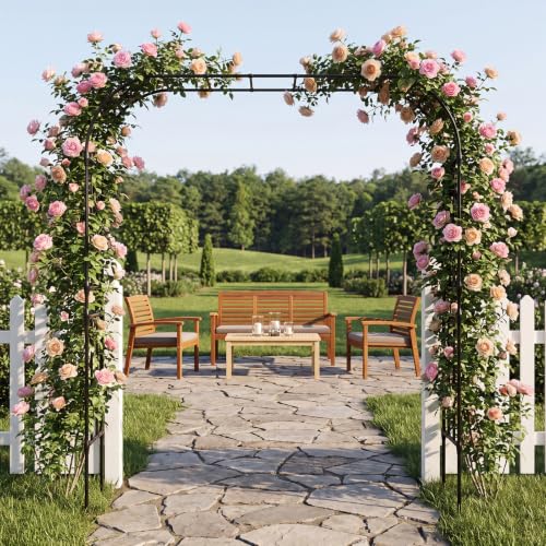 126" x15.8" x 94.5" Garden Arch Arbor Trellis