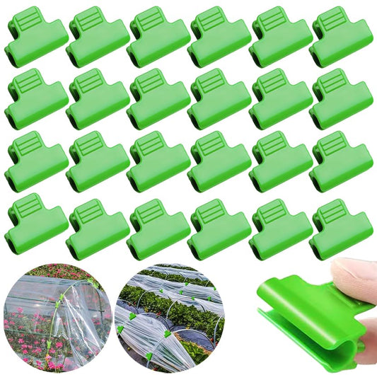 24pcs 16mm Greenhouse Clamp, Film Cover Clip for 15-17mm PVC Tubes - color: 16mm, size: 24pcs