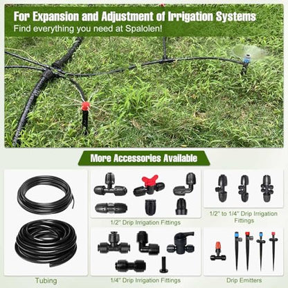 5 Pack Quick Connect 1/4" Drip Irrigation Shut Off Valve, Universal Drip Irrigation Tubing Coupling Valve, Leak Free Connector Locking Fitting for Sprinkler or Drip Irrigation System - size: 5PCS 1/4" Drip Irrigation Shut Off Valve