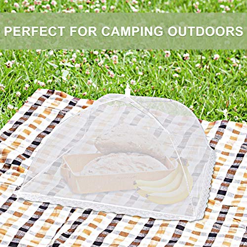 Onarway 3 Pack Food Covers 12 Inch Pop-Up Encrypted Mesh Plate Serving Tent - size: 12 inch x 3 packs