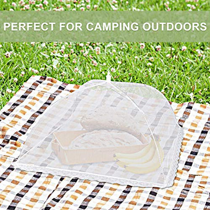 Onarway 3 Pack Food Covers 12 Inch Pop-Up Encrypted Mesh Plate Serving Tent - size: 12 inch x 3 packs