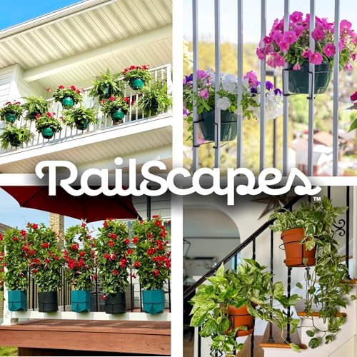 Bloem Railscapes Floating Railing Plant Clip for 1/2" - 3/4” Narrow Spindles - size: 1/2"-3/4" Narrow Spindles