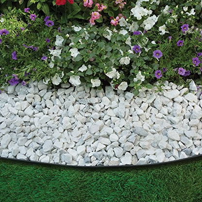 EasyFlex No-Dig Landscape Edging Kit - 100 ft., Black - style: 100 ft traditional
