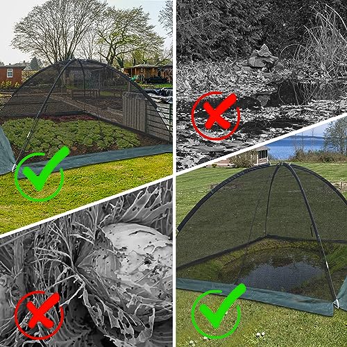 10 x 8 ft Pond Cover Dome Net for Garden Water Features - style: 10×8
