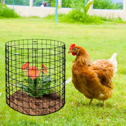 10 Packs Wire Plant Protector from Animals, Metal Mesh Plant Cage Covers - color: 10 Pack 12x12 Inch