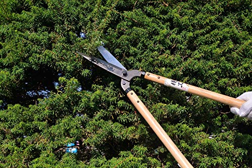KAKURI Japanese Hedge Shears for Gardening 27", Professional Hadge Clippers for Trimming Bush and Border, Heavy Duty Long Handle, Made in Japan - style: 26" U-shaped