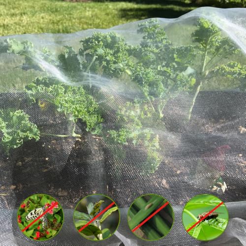 10X50 FT Garden Netting Pest Barrier, Ultra Fine Mesh - size: 10x50 FT