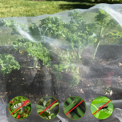 6.5X50 FT Garden Netting Pest Barrier, Ultra Fine Mesh - size: 6.5x50 FT