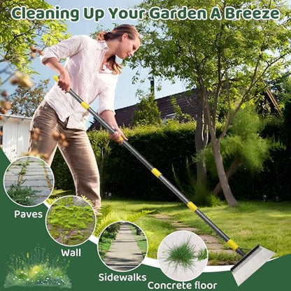 Garden Flat Shovel - Floor Scraper, 60" Multifunctional Garden Cleaning Shovels, Heavy Duty Floor Scrapers Long Handle,Metal Weeding Scraper for Lawn Edging, Snow Ice Removal,Snow Ice Scraper - size: 60"