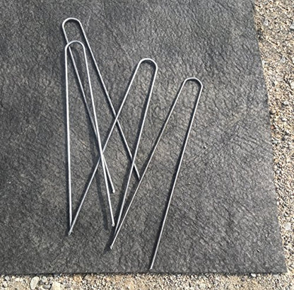 Sandbaggy 12-inch 8-Gauge Round Top Landscape Staples~SOD Garden Stakes Weed Barrier Pins (25 Staples) - size: 25 Staples