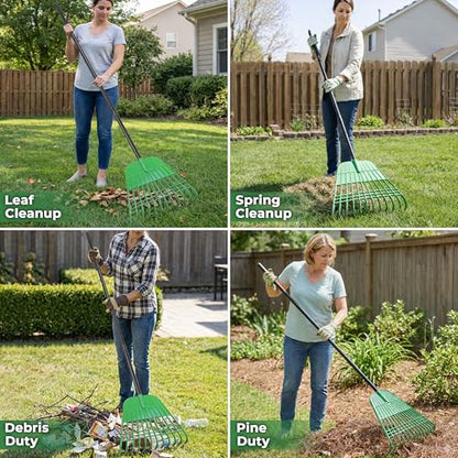 Gardzen 67” Heavy Duty Garden Leaf Rake for Lawns - style: Rake
