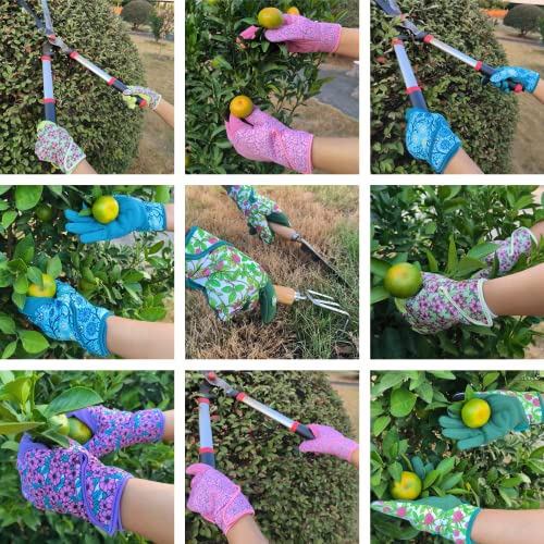 Cute Pattern Gardening Gloves,Thornproof Garden Glove,Gardener Gift - color: 1 Pair Per Pack-chartreuse, size: Large