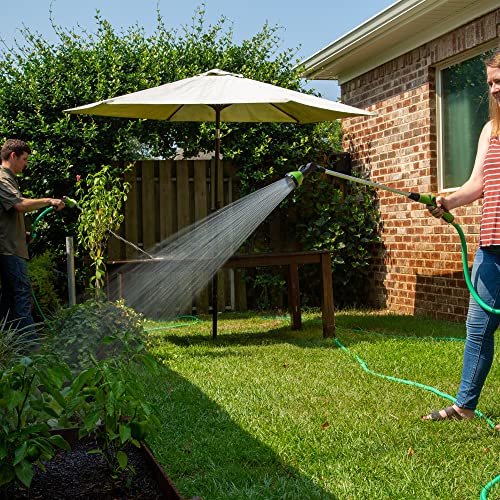 AMES (2) Piece Water Sprayer Set with (1) 7-Pattern Nozzle and (1) Rotating Watering Wand, High Pressure, Heavy Duty, Adjustable, Soft Grip, For Lawn and Garden, Green/Black - style: Sprayer & Watering Wand Set