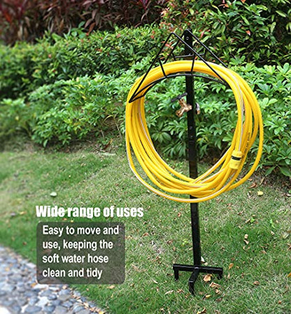 Artigarden Garden Hose Holder Stand with Brass Spigot Faucet Freestanding - style: With Faucet