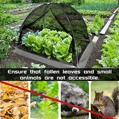 Pond Cover Dome Net 5x7ft for Outdoor Fish Koi Keeping Out Leaves