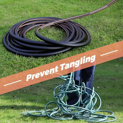 Garden Hose 50 ft x 5/8",Heavy Duty Water Hose - color: Black, size: 50FT