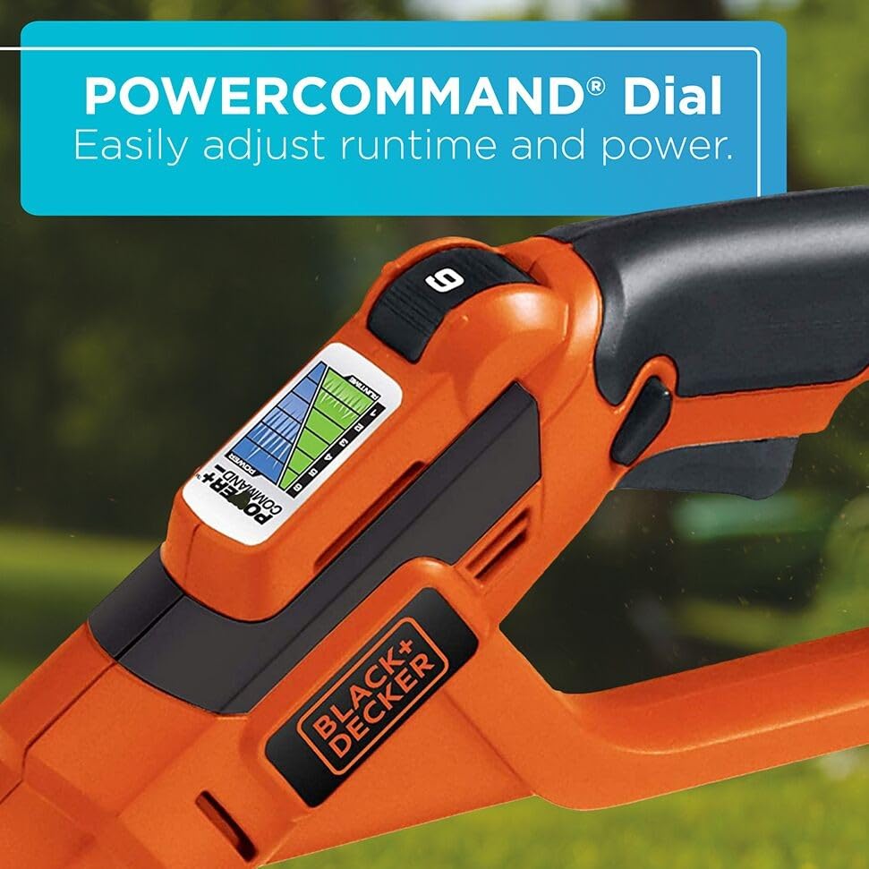 BLACK+DECKER 40V MAX 13 in String Trimmer Edger Cordless with Adjustable Telescoping Pole, 2 in 1 Weed Wacker Lawn Edger, Includes Battery and Charger (LST136) - style: 40V Trimmer Kit