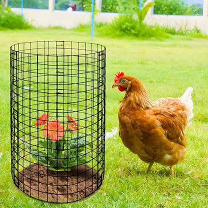 Adnee 15 Packs Wire Plant Protector from Animals, 12 x 12 Inches Metal Mesh Plant Cage Covers, Sturdy Garden Bunny Barricades Chicken Wire Cloche for Plants Shrubs Vegetables Flowers - color: 15 Pack 12x12 Inch