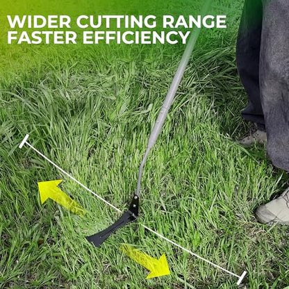 Walensee 48in Double-Edged Grass Whip, Scythe for Cutting Weeds & Grass - size: 48-Inch