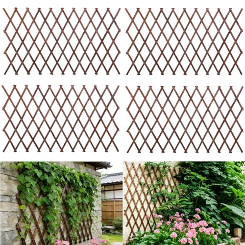4Pcs Expandable Garden Trellis, 38"x89" Trellis for Climbing Plants Outdoor - size: 38" x 89" 4 Pack