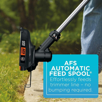 BLACK+DECKER 40V MAX 13 in String Trimmer Edger Cordless with Adjustable Telescoping Pole, 2 in 1 Weed Wacker Lawn Edger, Includes Battery and Charger (LST136) - style: 40V Trimmer Kit