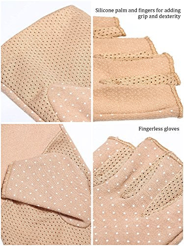 Maxdot Sun Gloves for Women UV Protection - color: Khaki
