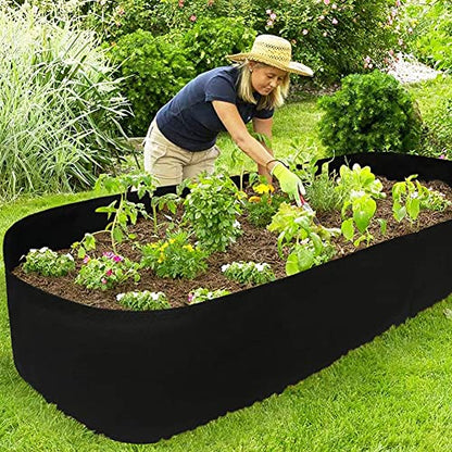 Fabric Raised Garden Bed, Garden Grow Bag for Vegetables, 2 x 8 ft - size: 8×2×1ft