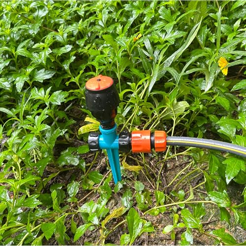 360° Rotating Sprinkler - High Pressure, High/Low Angle for Lawn Garden