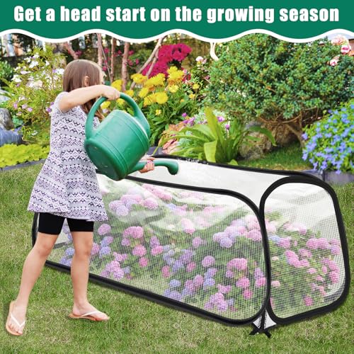 2 Pack Garden Covers for Raised Beds, 45"X22"X16", Freeze Protection - size: 2Pack