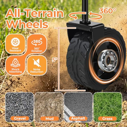 Portable Collapsible Wagon, Foldable Cart with Removable Side - color: Dark Black