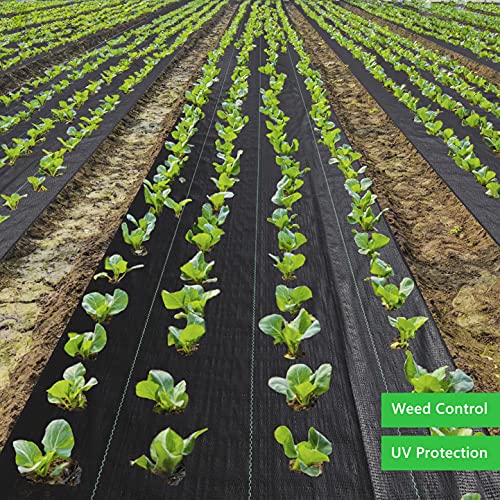 EXTRAEASY 6ftx330ft Weed Barrier Landscape Fabric Heavy Duty,Garden Weed Blocker Fabric,Landscaping Fabric Ground Cover,Geotextile Fabric for Underlayment,Commercial Driveway Fabric - size: 6ft x 330ft