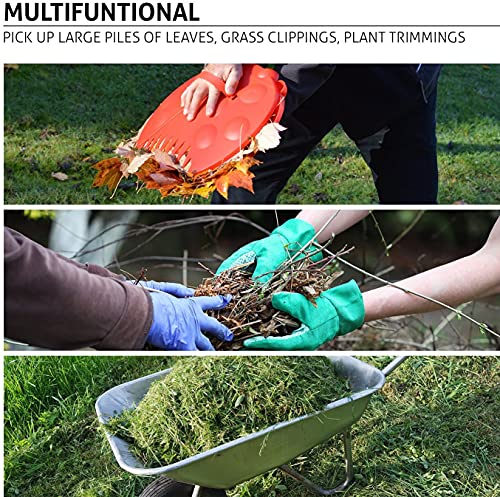 GardenHOME Leaf Scoops, Hand Rakes & Leaf Grabbers, Red Ladybug Pair - style: red ladybug shape