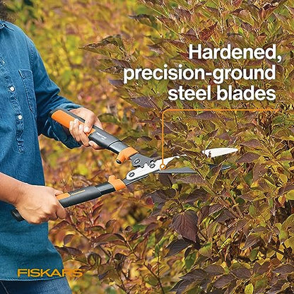 Fiskars 23" PowerGear2 Garden Hedge Shears, Hedge Clippers, 10" Blades - style: 23" PowerGear2