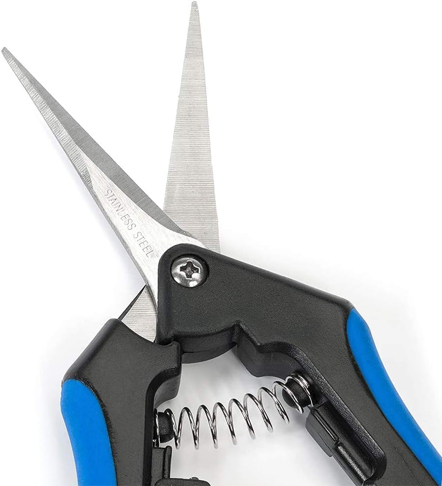 LDK Gardening Hand Pruner Pruning Snip, Garden Trimming Scissors (12 Pack Straight) - color: 12 Pack Straight