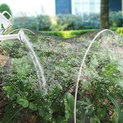 Agfabric Garden Netting 6.5ft x25ft Insect Pest Barrier Bird Netting for Garden Protection,Row Cover Mesh Netting for Vegetables Fruit Trees and Plants,Black - size: 6.5'x25'