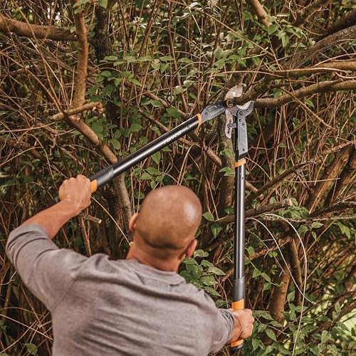 Fiskars 32" Ratchet Drive Garden Anvil Loppers, 2" Cut Capacity - style: 32" Ratchet Anvil