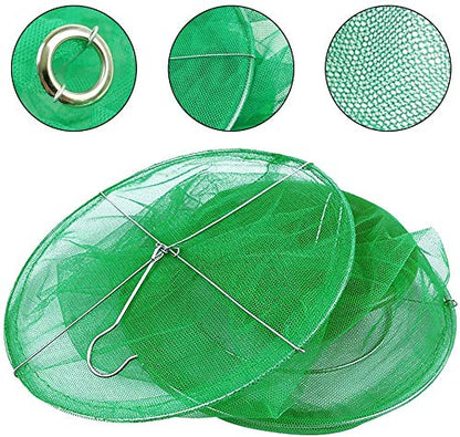 Ranch Fly Trap Outdoor Hanging Reusable with Fishing Apparatus | Food Bait Tray Catcher Cage for Indoor or Outdoor Family Farms, Park (8 Pack) - style: 8 pack