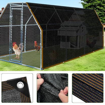 Shade Cloth - for Garden 90% Plant Shades Mesh Tarp with Grommets Outdoor Sun Shades Netting for Chicken Coop Greenhouse Vegetables Pergola Patio Cover - size: 6×16FT