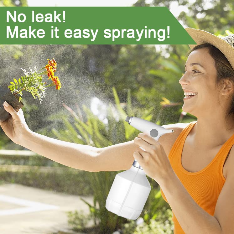Electric Spray Bottle, Plant Spray 0.26 Gallon with Adjustable Nozzle for Garden, Indoor and Outdoor Plant, Also Works as Automatic Sprayer Mister