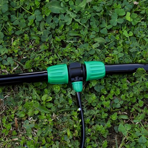 10 Pcs 1/2 to 1/4 inch Garden Hose Tubing Irrigation Fittings - size: 10 PCS 1/2" to 1/4" 3-Way Connectors