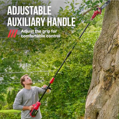 SKIL PWR CORE 40 Brushless 40V 10'' Pole Saw Kit with Over 9ft. Telescoping Shaft & Angled Head, Includes 2.5Ah Battery and Auto PWR Jump Charger - PS4561C-10 - style: 40V 10" Pole Saw Kit