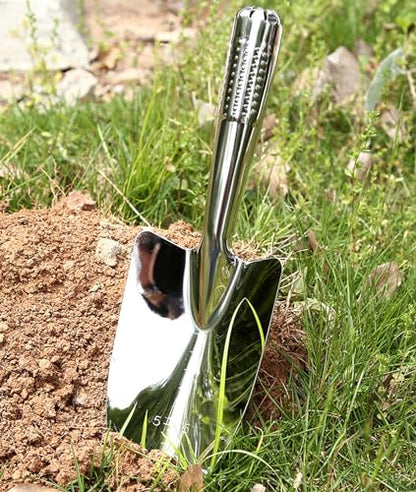 Garden Trowel Stainless Steel Rust Resistant Hand Shovel Garden Spade - color: Wide Shovel