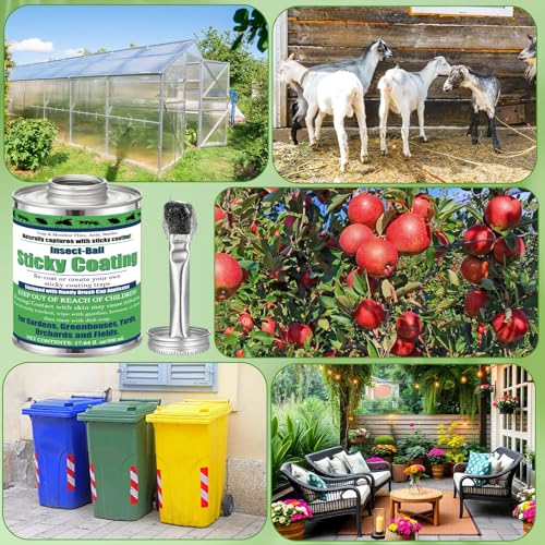 1 Pack Sticky Coating Insect Trap with Brush, Tree Barrier,16 Oz - size: 16 oz