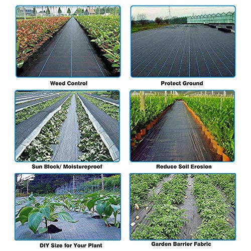Petgrow Heavy Duty Weed Barrier Landscape Fabric, 3FT x 100FT - size: 3FTx100FT
