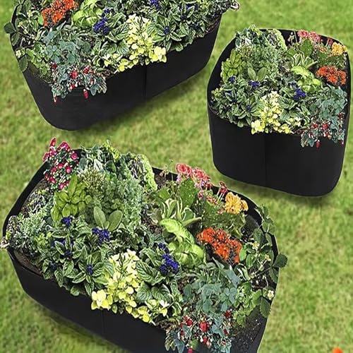 2x2 Ft Fabric Raised Garden Bed with 4 Grids - Perfect for Tomato and Potato Grow Bags, Outdoor Indoor Vegetable Garden Clearance Grow A Garden Solution