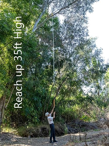 Wireless Remote Control Electric Pole Saw - Ultra Light Tree Pruner Attachment for Standard Extension Poles (Sold Separately) - Up to 35ft Reach, Cuts 4" Branches Safely from Ground - SFT20-2 V2
