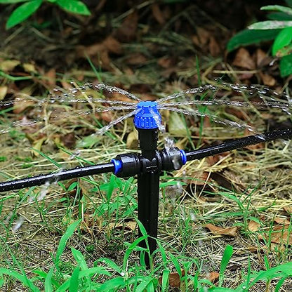 HUISUYTON 12 Pcs Push-to-Fit Drip Irrigation Emitters for 1/4 inch Tubing - style: 12pcs- Drip